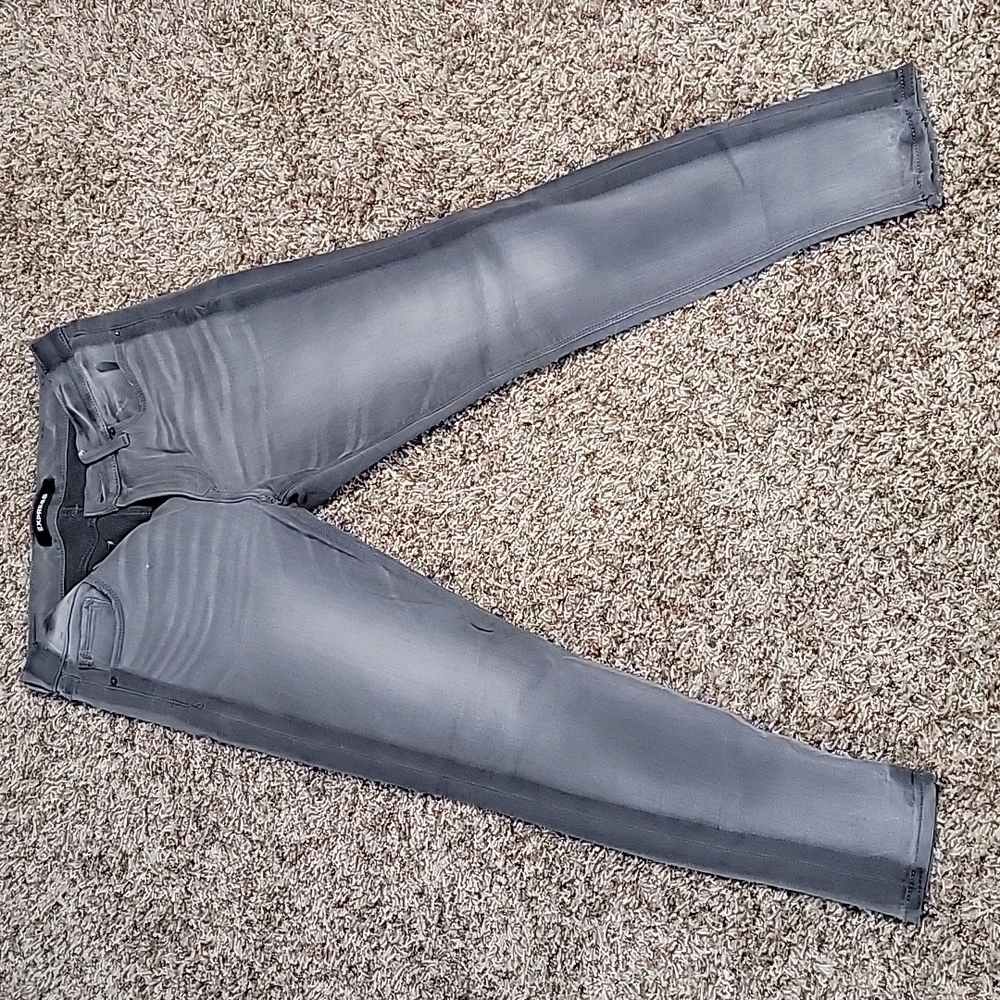 Express Brand Gray cropped leg, mid rise gray Express brand jeans